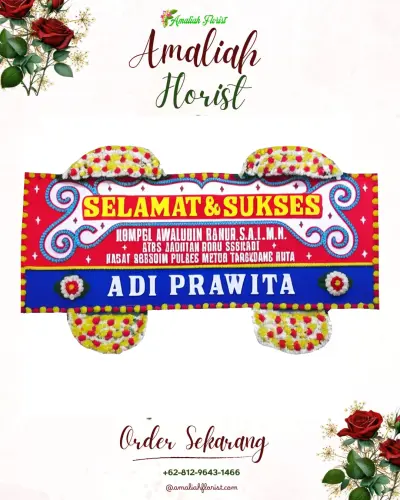 Karangan Bunga Ucapan Selamat di Tomulabutao